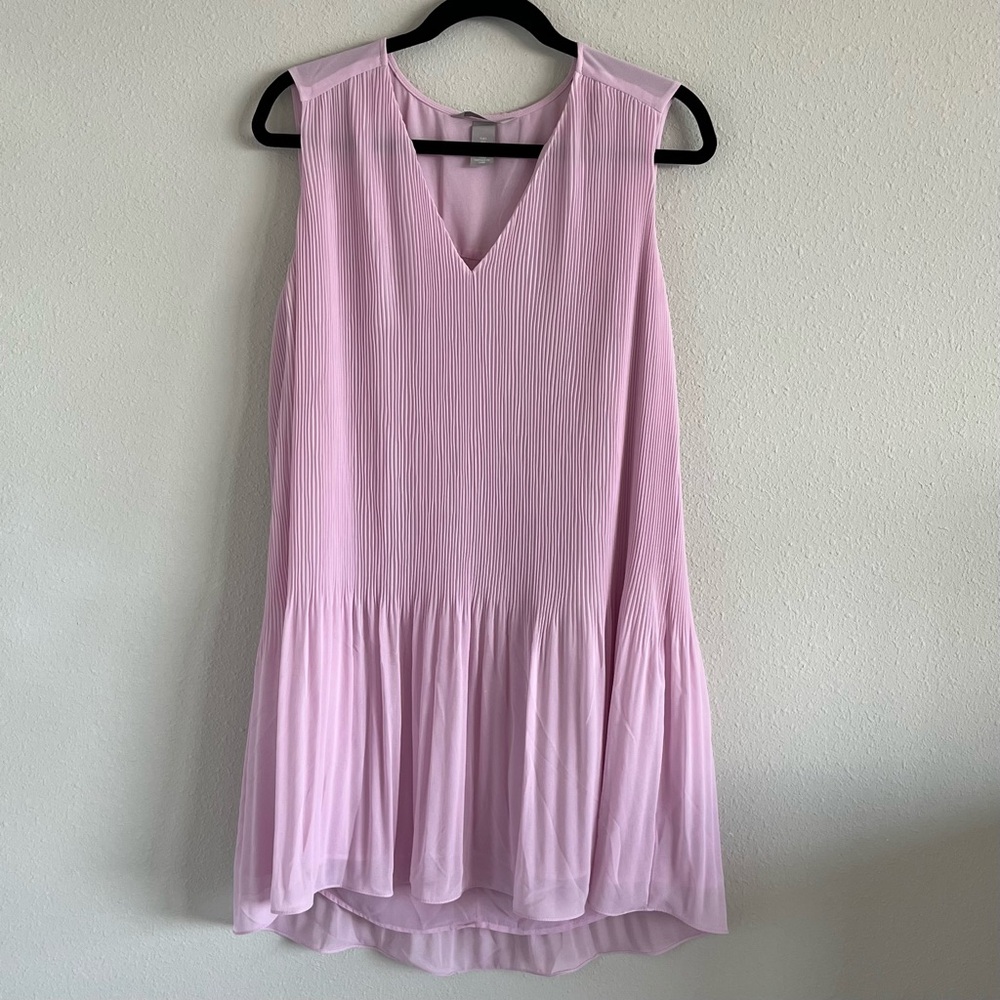 H&M Pleated Chiffon dress